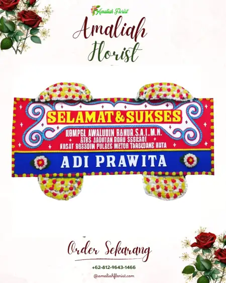 Papan Bunga Ucapan Selamat Miji